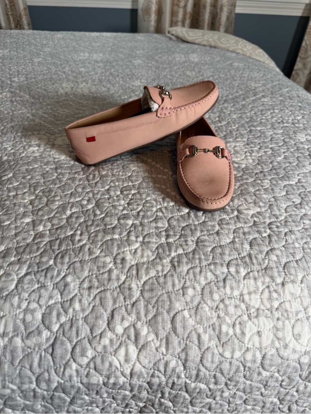 Marc Joseph Blush Pink Leather Bit Loafers. Women’s size 7.